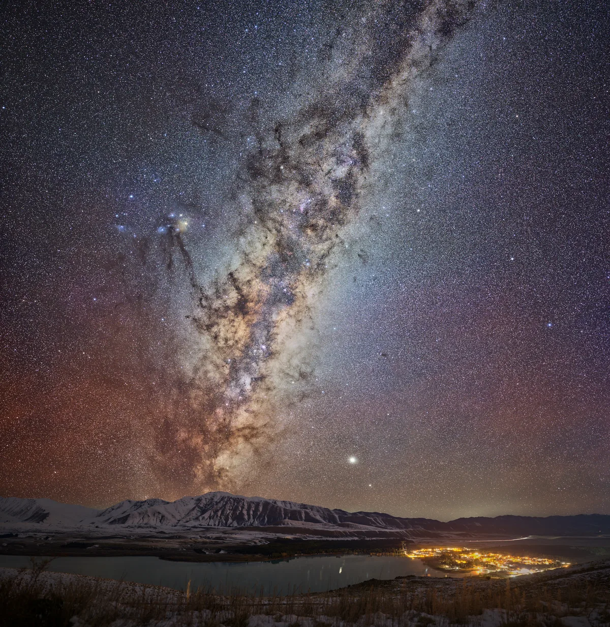 The Milky Way over the Mackenzie Basin near Tekapo