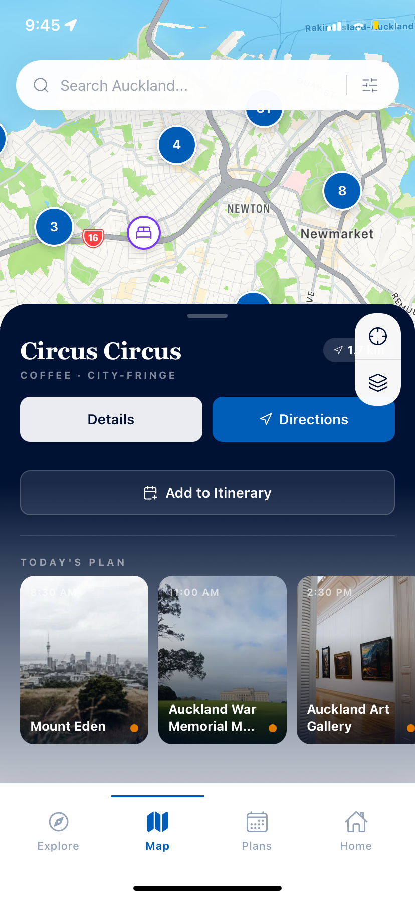 Guide AKL App Interface